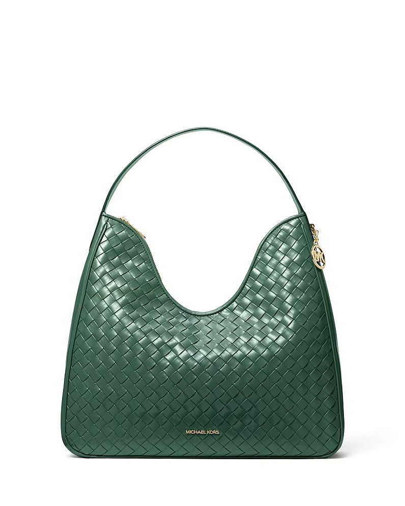 Michael Kors Nayla Medium Woven Shoulder Bag